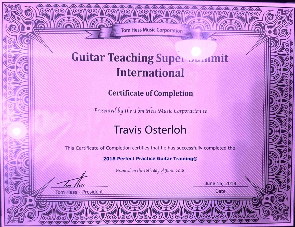 Perfect Practice Guitar Training 2018