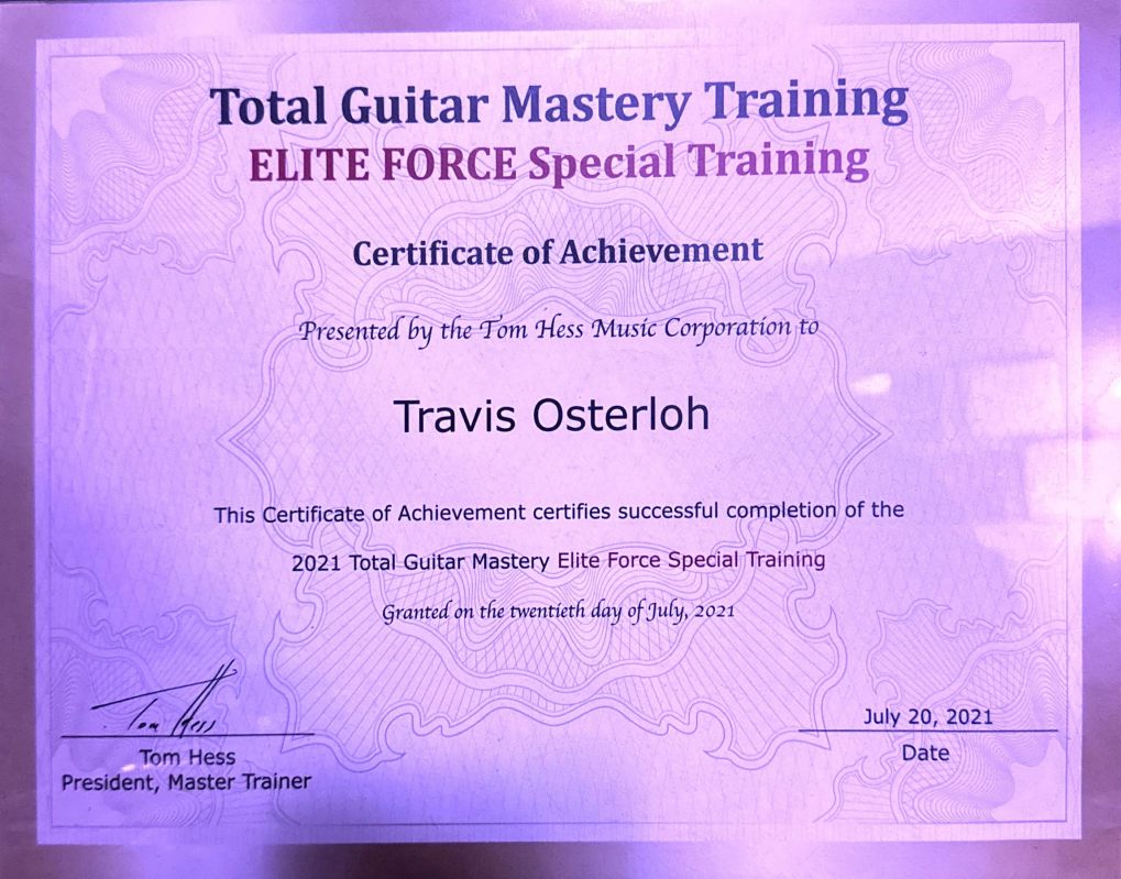 Total Guitar Mastery Training 2021